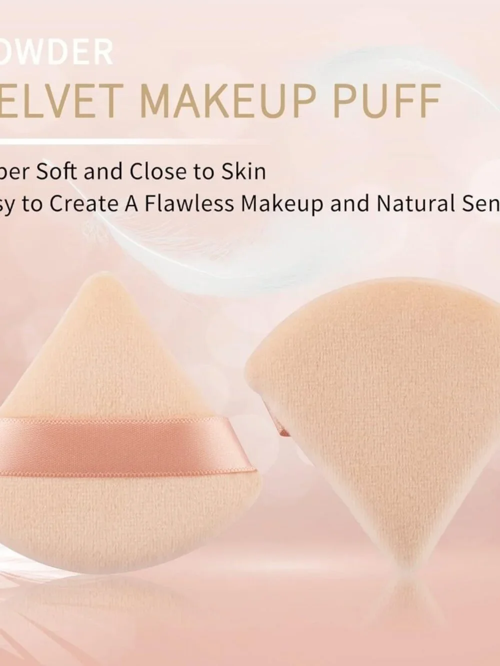6 Pcs Beauty Makeup Triangle Powder Puff Sponges